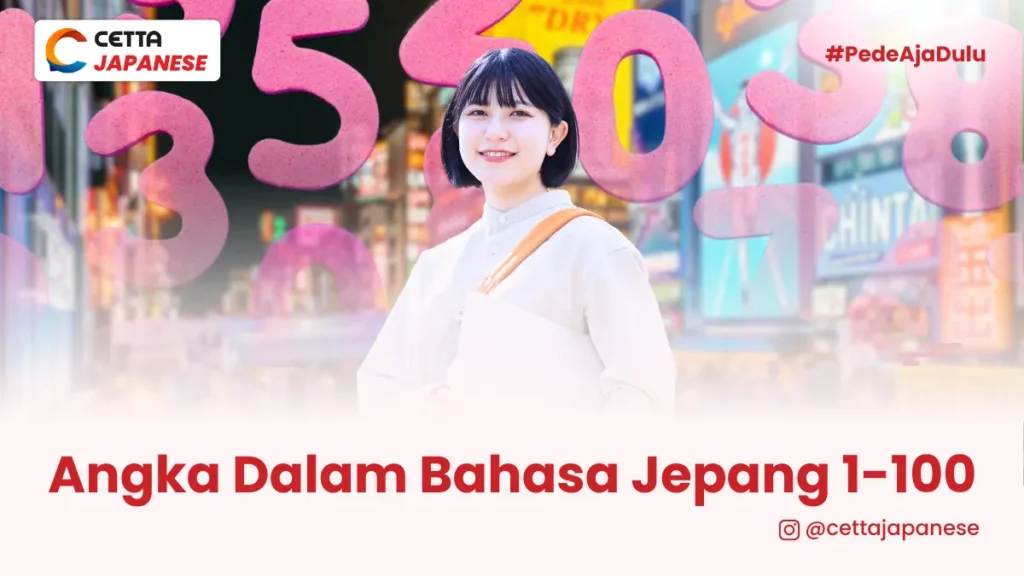 seorang perempuan mengenakan baju putih di backgroundnya ada angka-angka