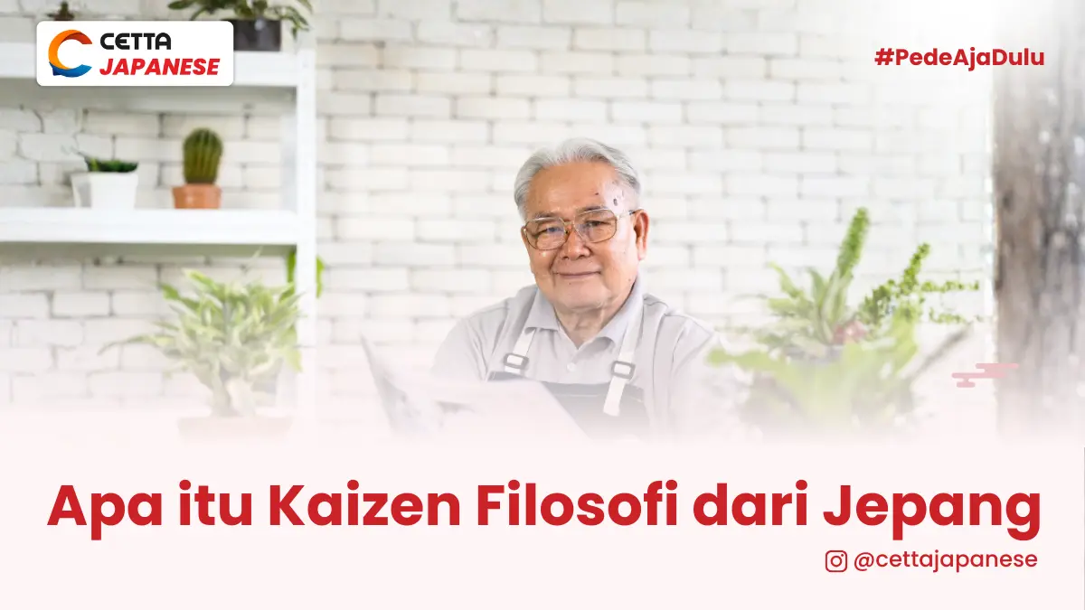 seorang kakek Asia sedang membaca sebuah koran menggunakan kacamata|Kaizen