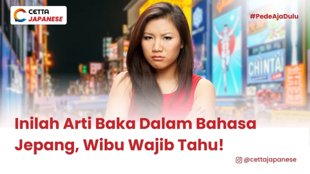 seorang wanita ekspresi menggerutu dengan latar belakang destinasi wisata populer di jepang yaitu dontobori