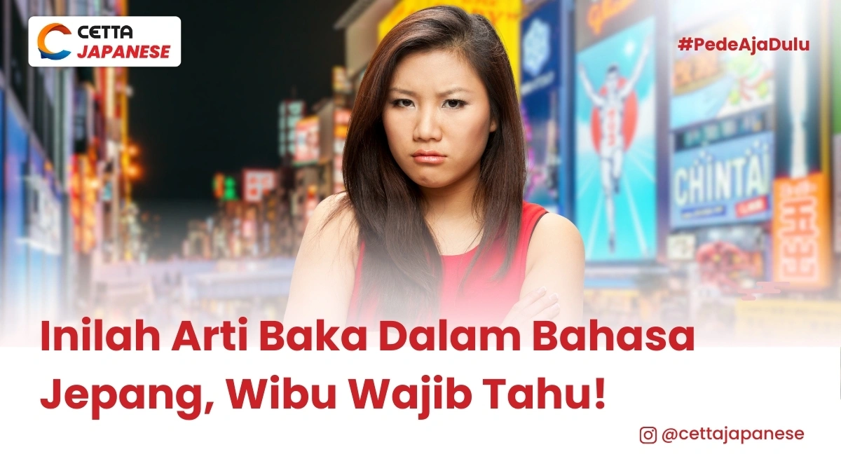 seorang wanita ekspresi menggerutu dengan latar belakang destinasi wisata populer di jepang yaitu dontobori