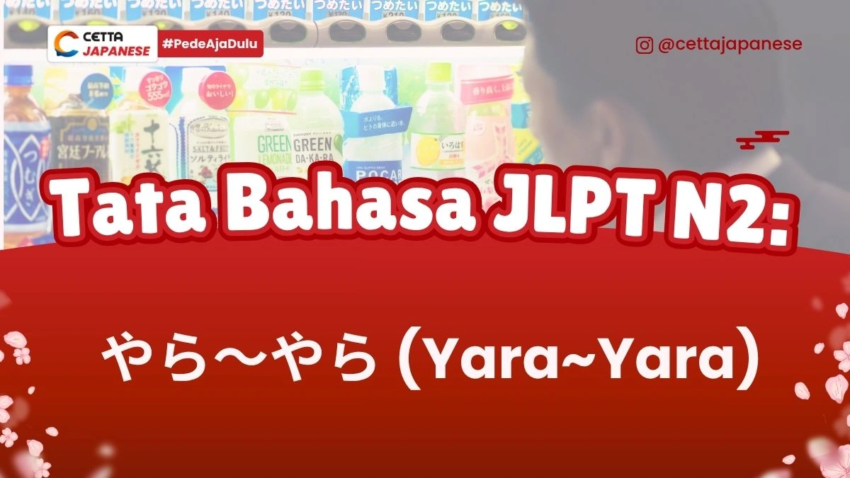 Tata Bahasa JLPT N2 tentang Yara~Yara